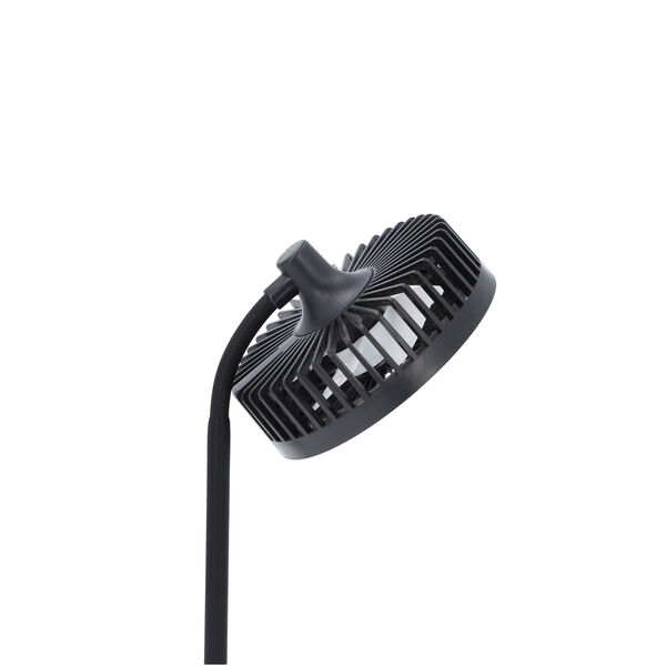 Standventilator mit USB-Anschluss und LED-Licht, 3 Geschwindigkeiten, Schwarz  image number 7