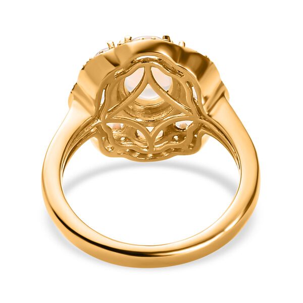 AA Natürlicher, äthiopischer Welo Opal und Zirkon-Ring - 2,11 ct. image number 6