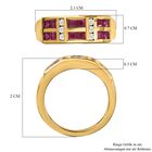 Afrikanischer Rubin (Fissure gefüllt), Weißer Zirkon Ring, 925 Silber vergoldet (Größe 16.00) ca. 1.78 ct image number 6