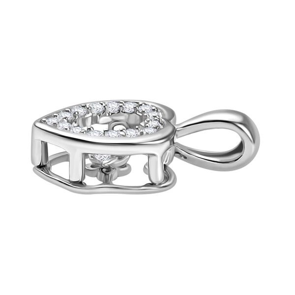 Moissanit Herz Anhänger - 0,39 ct. image number 4