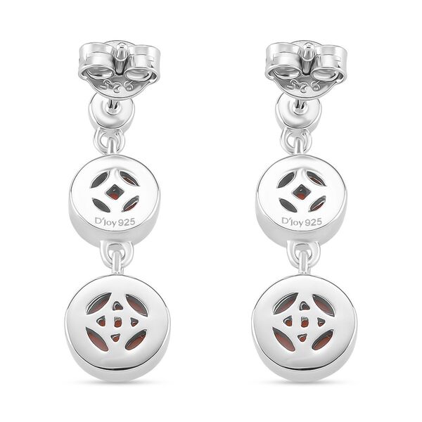 D'Joy Natürliche Rosa Königsmuschel Perle Ohrringe, 925 Silber rhodiniert image number 5