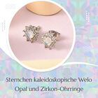 Sternchen kaleidoskopische Welo Opal und Zirkon-Ohrstecker image number 6
