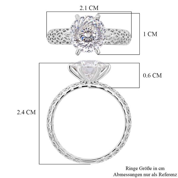 D'Joy Moissanit Ring, 925 Silber rhodiniert - 2,23 ct. image number 6