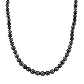 LUXORO AAA Tahiti Perle (8-12 mm) Halskette ca. 45 cm 417 Weiß Gold