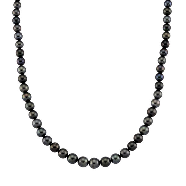 LUXORO AAA Tahiti Perle (8-12 mm) Halskette ca. 45 cm 417 Wei&szlig; Gold