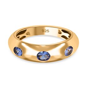 AAA Tansanit Trilogie Ring - 0,53 ct.