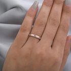 Natürlicher Champagner Diamant Band Ring 925 Silber Rose Gold Vermeil image number 4