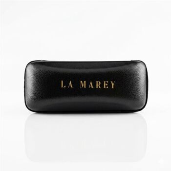 LA MAREY rechteckige Sonnenbrille mit polarisierten Komfortgl&auml;sern, UV400 Schutz, Braun