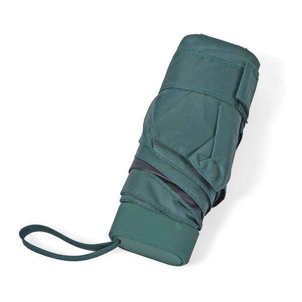 Sturmfester Pocketschirm mit UV-Schutz und Etui, 91x52cm, Dunkelgr&uuml;n image number 5