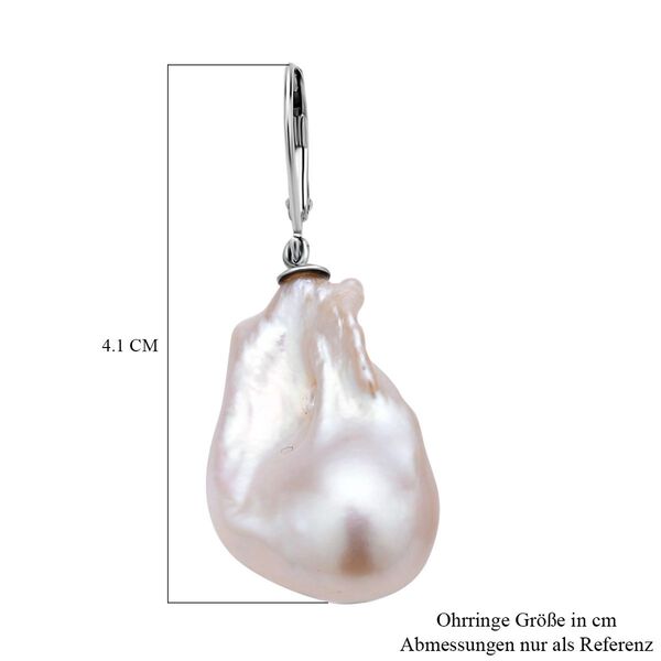 Königin der Edelsteine- Barockperlen-Ohrringe image number 5