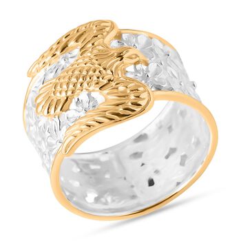 D'Joy Royal Bali - 925 Silber Zweifarbige BeschichtungRing (Gr&ouml;&szlig;e 17.00) ca. 6,35g