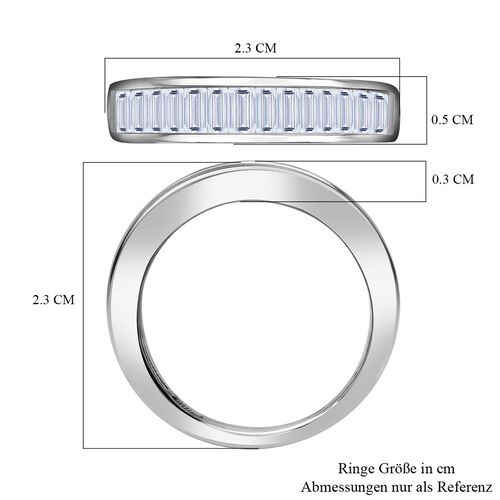 Lab Grown Diamant Ring 950 Platin (Größe 17.00) ca. 2,00 ct image number 5