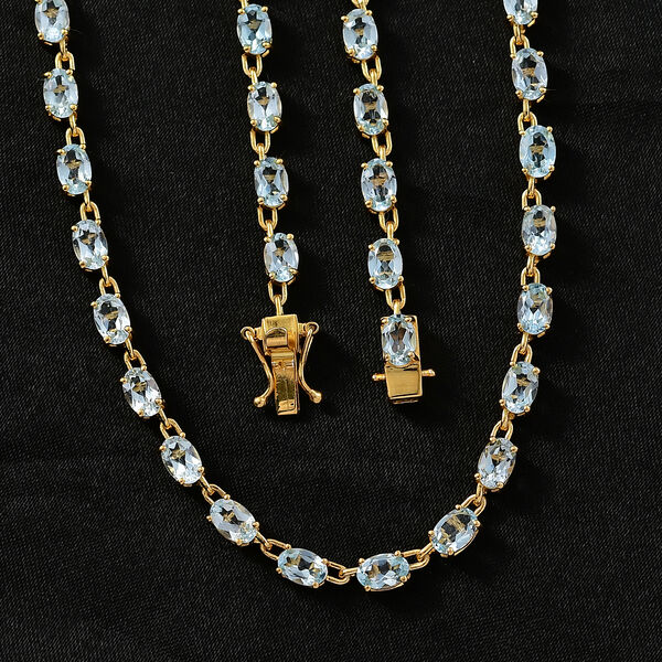 EverTrue himmelblaue Topas 45cm Halskette - 26,56 ct. image number 2