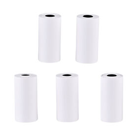 5er-Set Fotopapier für Sofortbildkameras, 5,7x3cm, Weiß