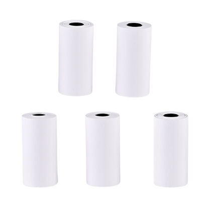 Set mit 5 Rollen Fotopapier f&uuml;r Sofortbildkameras, Gr&ouml;&szlig;e 57x30 mm, Wei&szlig;