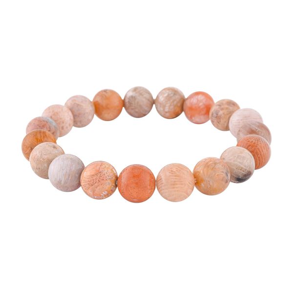 Flexibles, fossiles Korallen-Armband - 180 ct. image number 3