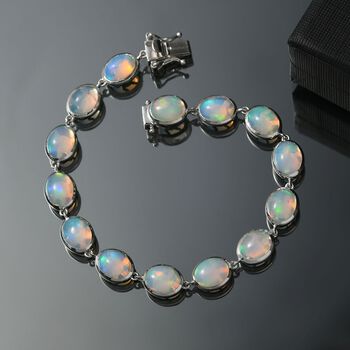 Opal Tide Turtle - D joy AA Nat&uuml;rlicher, &auml;thiopischer Welo Opal Armband ca. 20 cm 925 Silber rhodiniert ca. 17,57 ct.