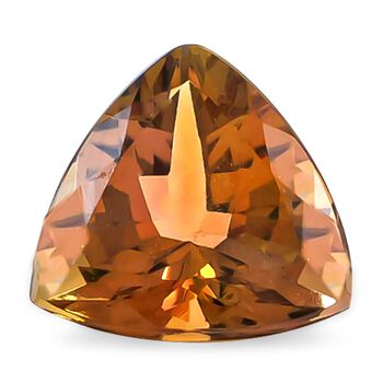 Natural Golden Tanzanite Trillion 7 Faceted Cut 4A 1.20 Ct