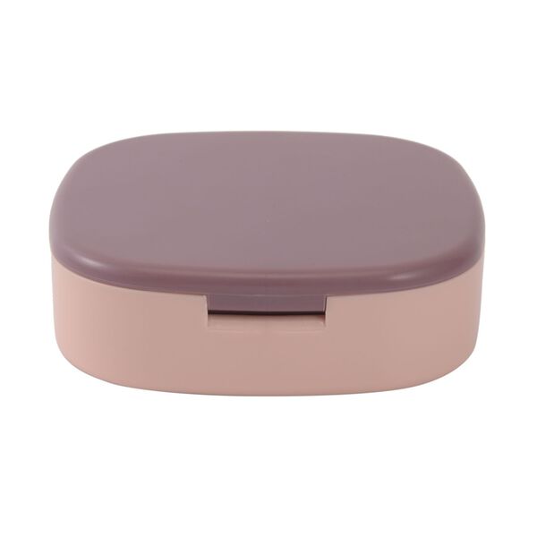 Reise Etui mit Spiegel, 10x10x3 cm, rosa image number 3