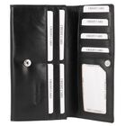 CLOSE OUT - UNION CODE: Echtleder Brieftasche mit Schlangen-Prägung und RFID Schutz, Schwarz image number 4