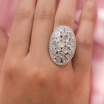 Handgearbeiteter, nat&uuml;rlicher Polki Diamant-Ring - 1,50 ct.