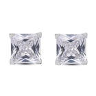 Lustro Stella - Weiße Zirkonia-Ohrringe, 925 Silber rhodiniert ca. 5,52 ct