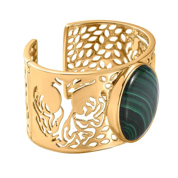 Malachit Armreif, 19 cm - 92,10 ct. image number 4