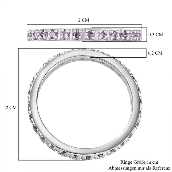 LUSTRO STELLA - Amethyst Zirkonia Ring 925 Silber image number 7