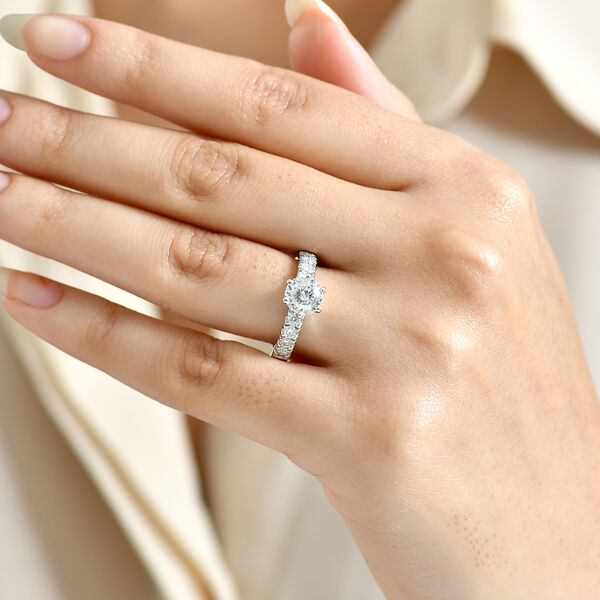 D'Joy Moissanit Ring, 925 Silber platiniert - 1,67 ct. image number 2