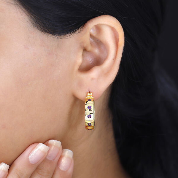 Afrikanische Amethyst-Ohrringe - 0,69 ct. image number 3