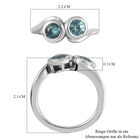 Kambodschanischer blauer Zirkon Ring 925 Silber platiniert  ca. 1,24 ct image number 6