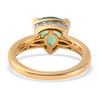 Pfau Triplett Quarz und weißer Zirkon-Ring - 2,09 ct. image number 5