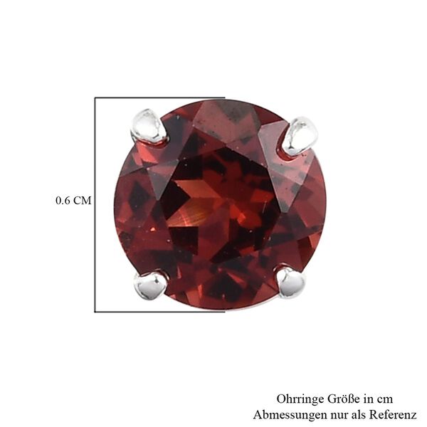 Rote Granat Ohrringe image number 5