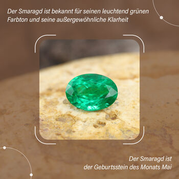 AAA Smaragd und Diamant Ring - 1,21 ct.