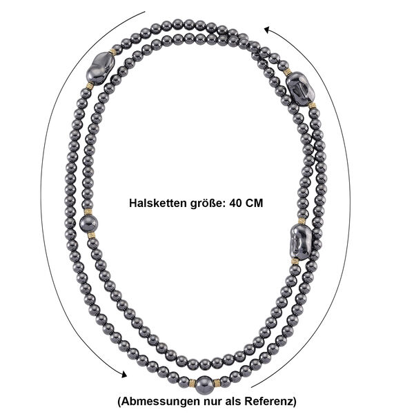 Terahertz Halskette ca. 40 cm Reiner Edelstahl Standard gelb vergoldet ca. 300.00 ct image number 6