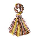 LA MAREY - 100% Maulbeeren-Seidenschal, Chiffon, 195x110cm, Gelb