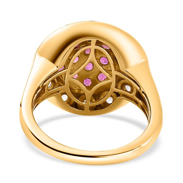 Afrikanischer Rubin und Zirkon-Ring - 3,59 ct. image number 6