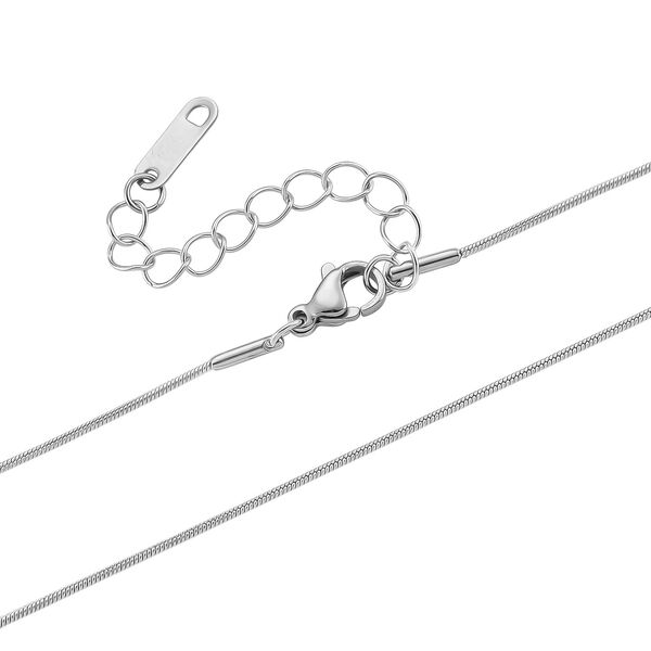 Wei&szlig;er Zirkonia Halskette ca. 52 cm + 5 cm Extender, Nickelfreies Messing image number 5