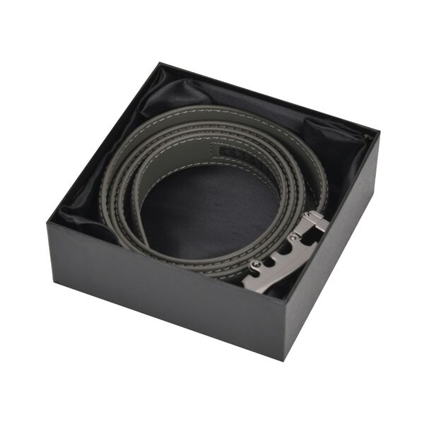 Automatik-Schnallen Lederg&uuml;rtel, Grau image number 6