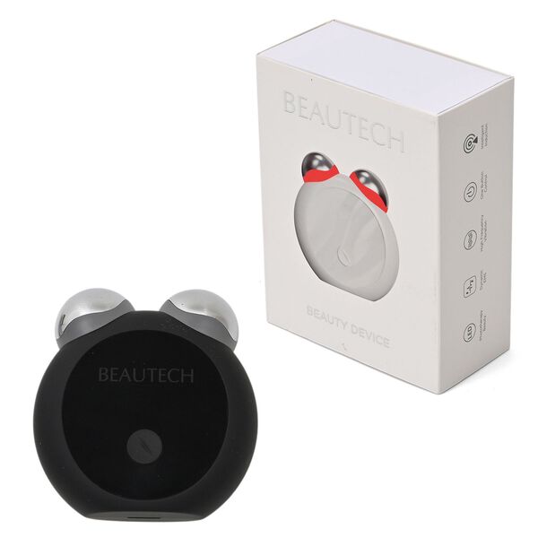 BEAUTECH EMS Mini-Gesichtsmassageger&auml;t, 2,7x4,7x1,7cm, 300mAh, USB, Schwarz
