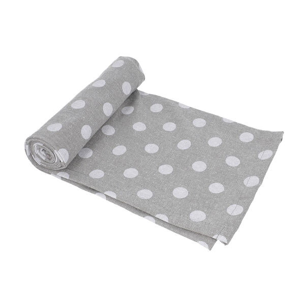 6er Set, bedruckte K&uuml;chent&uuml;cher (50x70cm), Tupfen Muster, Blau, Schwarz und Grau image number 3