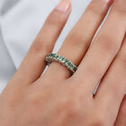 Natürlicher grüner Apatit Ring 925 Silber Platin-Überzug image number 2