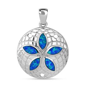 Simulierter blauer Opal Anhänger
