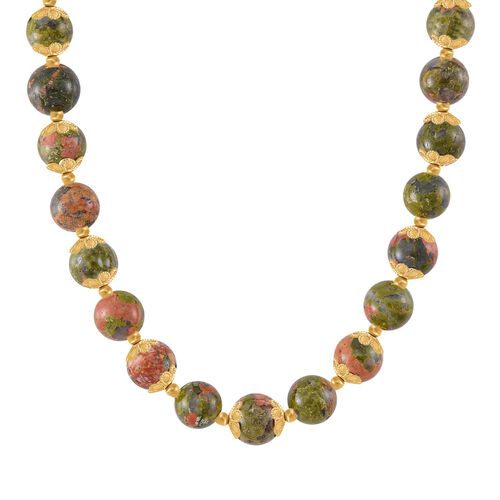 Unakite Halskette, 45 cm - 420 ct. image number 0