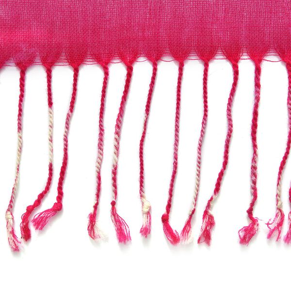 100% Merino Woll-Schal mit Quasten, 70x180cm, Mehrfarbig image number 4