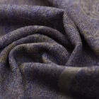 Premium Kollektion - gewebter Schulterschal, Natur Seide und Wolle, Jamawar Design, 70x200 cm, Lavendel image number 5
