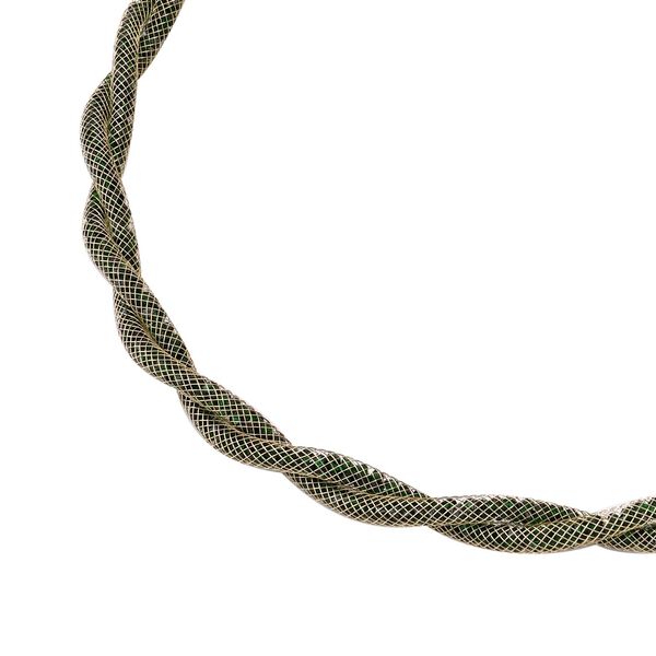 Neongrüner Kristall Schmuckset Reines Messing image number 4