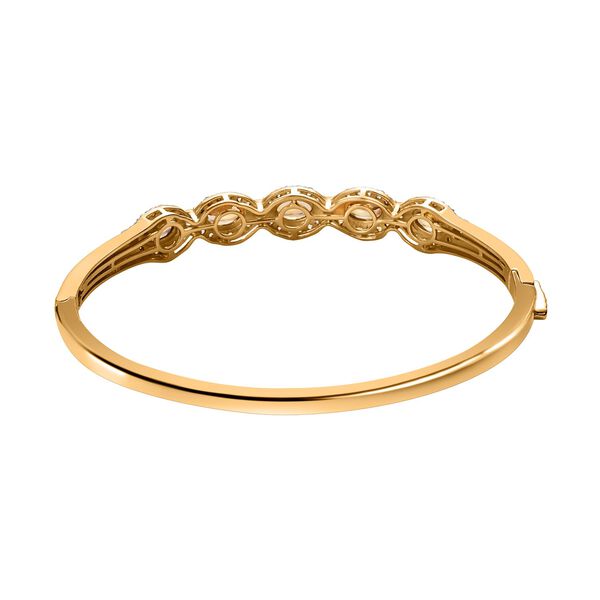 AA natürlicher, goldener Tansanit und Zirkon-Armreif - 4,37 ct. image number 5