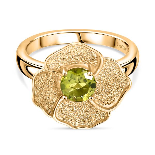 D'Joy Peridot Ring Nickelfreies Messing (Größe 20.00) ca. 0,87 ct image number 0