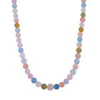 Mehrfarbiger Beryll Halskette ca. 50 cm 925 Silber rhodiniert ca. 320.00 ct